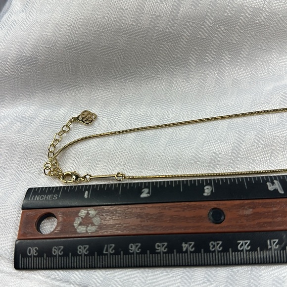 KENDRA SCOTT MARA TESS GOLD BLUE STONE NECKLACE - Picture 6 of 7